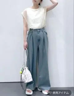 LAKOLE ウエストフックデニムパンツ Sのサムネイル