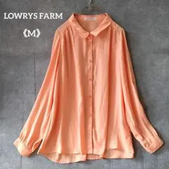 LOWRYS FARM 長袖 シャツ M 袖ロールアップ 薄手 サラサラ生地のサムネイル