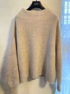 美品★Plage 完売品　定価29700円Fur アゼ ハイネックプルオーバー