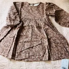 値下げ！新品タグ付き！fifth花柄ピンクワンピース 140サイズのサムネイル