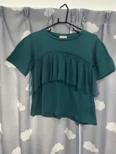 チュールつきコットンTシャツのサムネイル