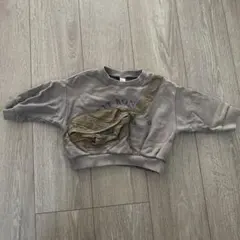 アプレレクール グレー トレーナー ウエストポーチデザイン 80cm