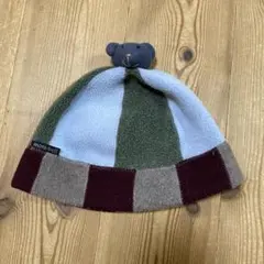 mont-bell フリース帽子 クマ付き