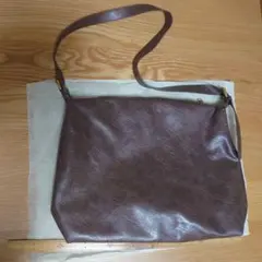 SHEIN ブラウン 合成皮革 ショルダーバッグ