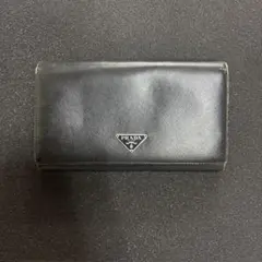 PRADA サフィアーノレザー 長財布 黒