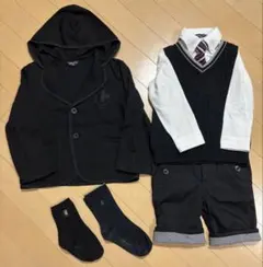 コムサイズム　フォーマル　スーツ 100cm 110cm 卒園式　入学式　7点