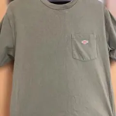 DANTON ポケット付きTシャツ カーキ
