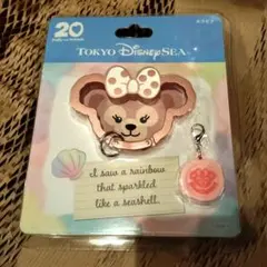 東京ディズニーシー　ダッフィー20周年 シェリーメイ　カラビナ ハートフェルト