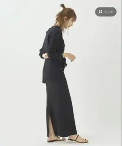Plage RIAM Iラインタイトスカート　38 ブラックのサムネイル
