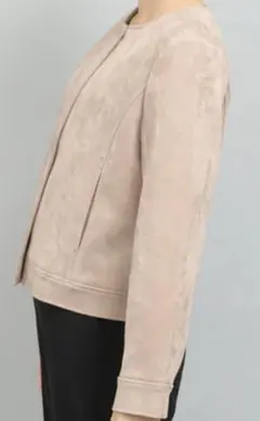 Vis ノーカラージャケット M ベージュ