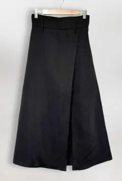 RESEXY ラップ風スカート 黒 インナーパンツ付 美脚 S