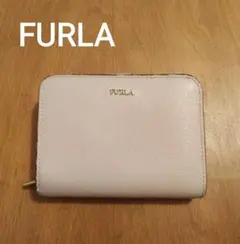美品【FURLA】フルラ　二つ折り財布/ コンパクトウォレット　ベビーピンク