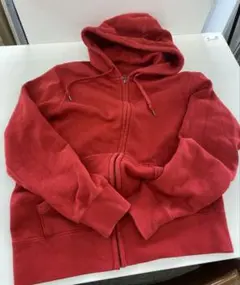 OLD UNIQLOフルジップパーカー赤 archive y2k短丈