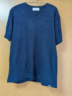 AZUL ネイビー Vネック Tシャツ