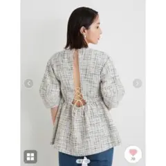 リリーブラウンツイードチュニックのサムネイル