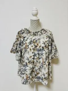 極美品⭐️axes femme アクシーズ トップス 花柄 レース フェミニン