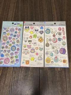 たまごっち プチドロップシール 大人の図鑑シール 3種セット