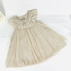 90サイズ　チュールチュニック　ワンピース　セレモニードレス　ベビードレス