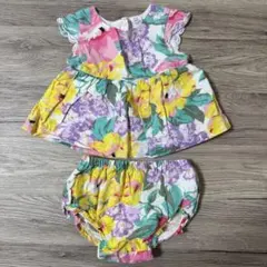 ベビー　女の子　gap 花柄　セットアップ　12-18M