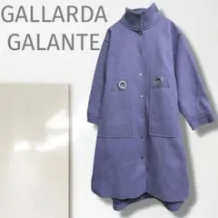 k3【ガリャルダガランテ】ロングコート/上質 ウール スタンドカラー 紫 希少のサムネイル