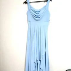 ライトブルーロングドレス　【クラリースコレクション】