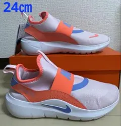 ①新品ナイキNIKE☆フレックスランナー24㎝ピンクフォーム/ロイヤル601