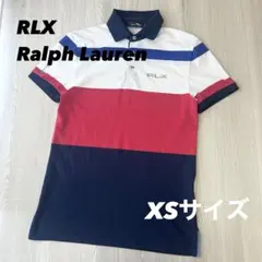 RLX ラルフローレン　ポロシャツ　半袖　XSサイズ　ネイビー　ホワイト