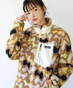 新品 Patagonia パタゴニア フリース ジャケット マルチカラー S