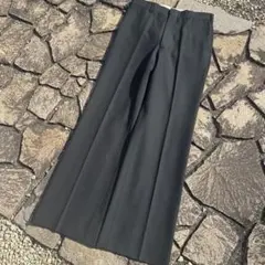 50s vintage usa製【ウールギャバ　ストレートスラックス　ブラック】 50s vintage usa製【ウールギャバ ストレートスラックス ブラック
