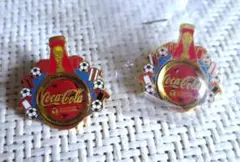 コカ・コーラ ワールドカップ ピンバッジ 2個セット - メルカリ