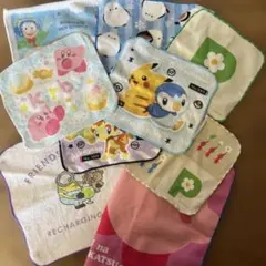 キャラクター（ドラえもん、カービー、ピクミンなど）ハンカチタオルセット