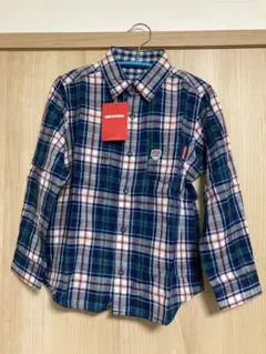 ミキハウス　リバーシブル チェックシャツ 110