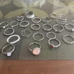 シルバーリングセット 多様なデザイン23種類