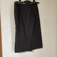 チェック柄 タイトスカート ひざ丈