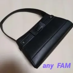 any fam フォーマルバッグ　冠婚葬祭　黒　ブラック　ワンハンドルバッグ