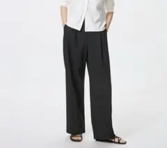ミムラ姉さん様専用　タックワイドパンツ ブラック/サイズМ
