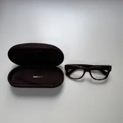 TOM FORD ブラウン スクエアメガネ ケース付きのサムネイル