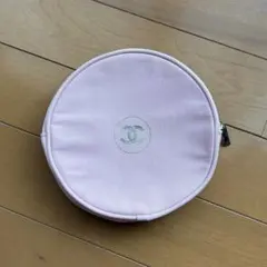 【美品】CHANEL ノベルティポーチ　ピンク　丸型のサムネイル