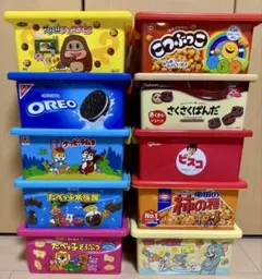 お菓子パッケージデザイン 収納ケース コンテナ 12個セット - メルカリ