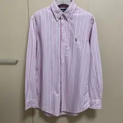 Ralph Lauren メンズ　ストライプシャツ Lサイズのサムネイル