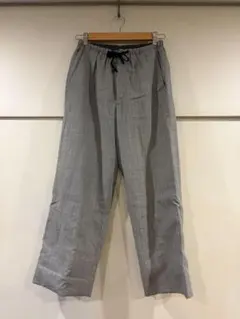 ironari EEL イージーパンツ グレー ストライプ　ウール