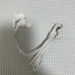 ホワイト 有線イヤホン インイヤー型