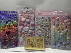 新アミュキャラぷっくりシール1種とその他5枚セット