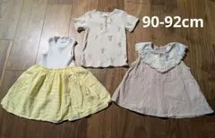90cm トップス ワンピース 3点セット ZARA　H&M　Cottoliのサムネイル