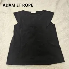 ADAM ET ROPÉ アダムエロペ ブラック ノースリーブ トップス