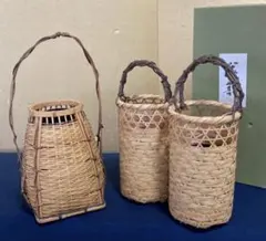 宗全籠 花入 手提げ 編み籠 花生 木製 茶道具 茶道 紙箱 - メルカリ