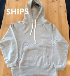 SHIPS グレー フード付きパーカー S