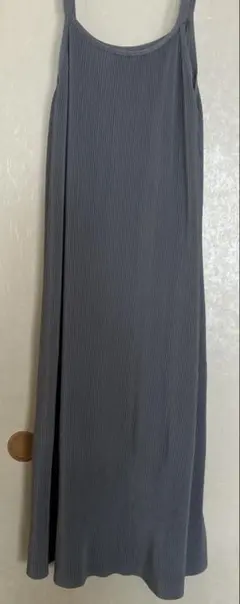 新品　リブ編み キャミワンピース