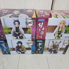 レア⭐鬼滅の刃フィギュア柱合会議天元&しのぶ&義勇&蜜璃4体セット