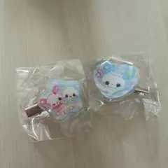 おはじきシール風前髪クリップ　平成女児